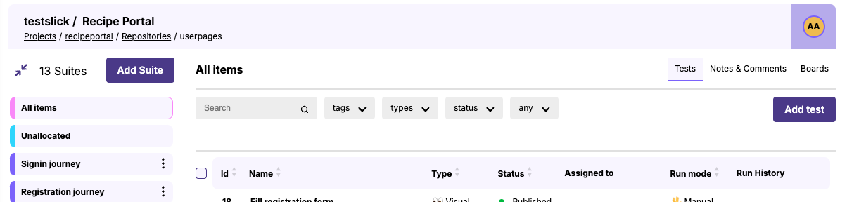 create-additional-suite-test