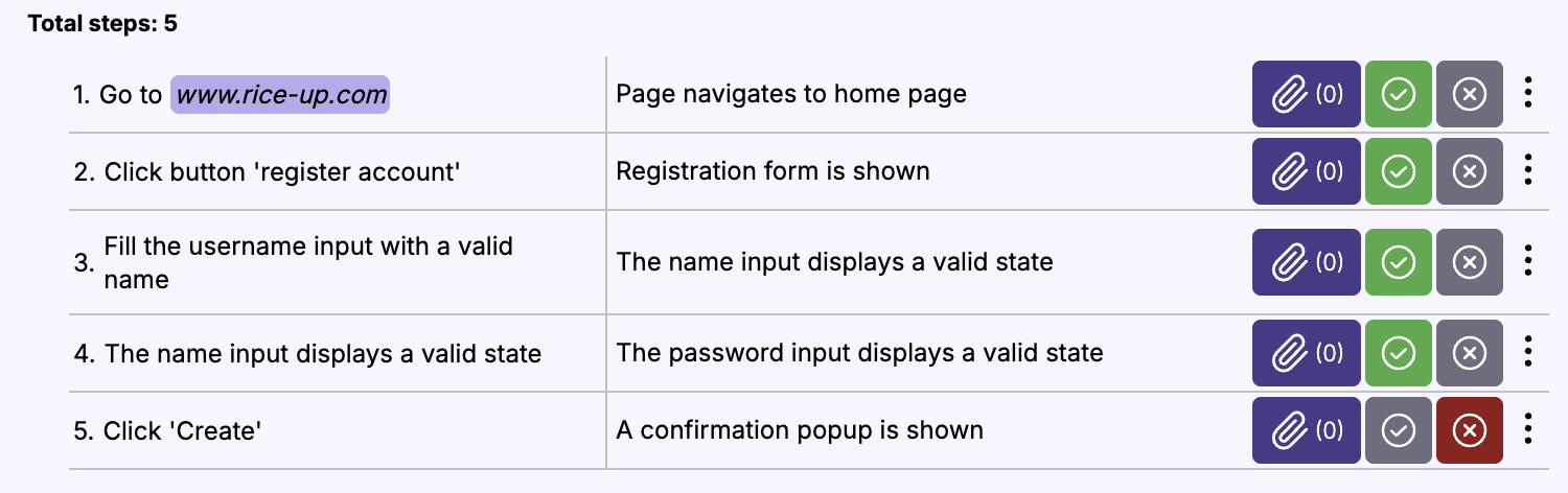 run-player-test-steps-results